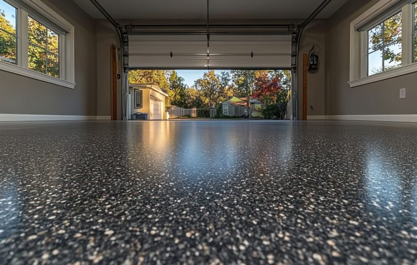 Finished commercial concrete flooring